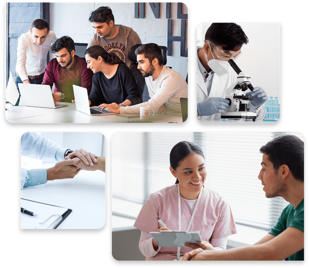 Happy participants in clinical trials